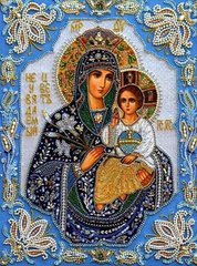 599 грн  Алмазная мозаика TN860 Набор алмазной мозаики на подрамнике Икона Дева Мария с Иисусом