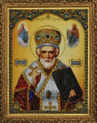 693 грн   P-182 Ікона святителя Миколая Чудотворця Набір для вишивання бісером