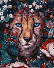 279 грн  Живопис за номерами BK-GX32765 Картина для малювання за номерами Квітковий леопард