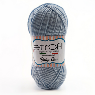 72 грн  Пряжа Пряжа ETROFIL BABY CAN, блакитна крига 80005