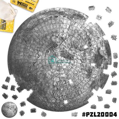 PZL20004 Деревянный Пазл Луна