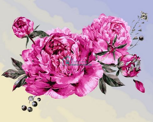 459 грн  Живопись по номерам VP1407 Картина-раскраска по номерам Любимые цветы