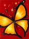 DM-116 Набор алмазной живописи Желтая бабочка