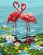 KH4144 Картина-раскраска Пара фламинго, Без коробки