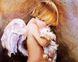 КДИ-0576 Набір алмазної вишивки Ангелочок з кроликом. Художник Nancy А. Noel