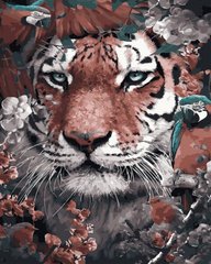 339 грн  Живопись по номерам ANG229 Раскраска по цифрам Портрет тигра 40 х 50 см