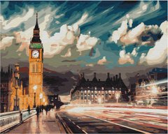 329 грн  Живопись по номерам BS22077 Набор для рисования картины по номерам Сумерки над Лондоном