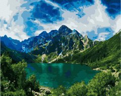 279 грн  Живопис за номерами BK-GX40316 Набір для малювання за номерами Гірське озеро