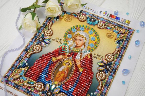 1 212 грн   Р-401 Ікона Божа Матір Помічниця в родах Набір для вишивки бісером
