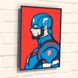 3DP40010 Дерев'яна картина-розмальовка Постер Капітан Америка, В картонній коробці