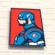 3DP40010 Деревянная картина-раскраска Постер Капитан Америка, В картонной коробке
