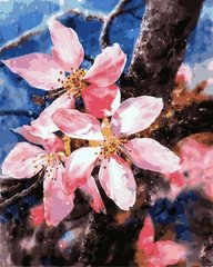 459 грн  Живопис за номерами VP1168 Картина-розмальовка за номерами Цвітіння яблуні