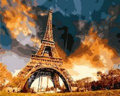 396 грн  Живопись по номерам MR-Q1224 Раскраска по номерам Закат над Парижем