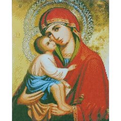 627 грн  Алмазная мозаика Набор для творчества алмазная картина Донська ікона Божої Матері, 40х50 см, D0028