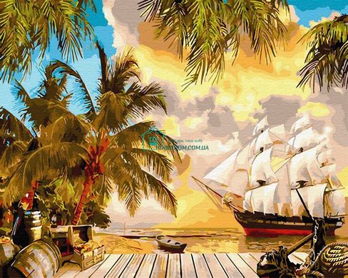 339 грн  Живопис за номерами BK-GX30112 Набір для малювання по номерам Карибський рай