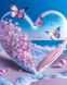 TNG1606 Набір алмазної мозаїки на підрамнику 40*50 см з голограмними стразами Метелики в серці