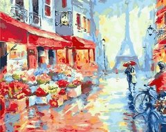 396 грн  Живопись по номерам MR-Q1228 Раскраска по номерам Весенний дождь в Париже худ. Ричард Маклейн