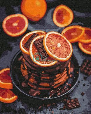 329 грн  Живопис за номерами KH5593 Картина для малювання за номерами Апельсиново-шоколадна насолода