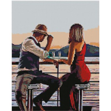 387 грн  Алмазная мозаика Набор для творчества, алмазная картина Романтическое свидание 30х40 см, KB080