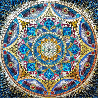 740 грн  Діамантова мозаїка КДИ-1320 Набір алмазної вишивки Мандала - Розкриття кохання