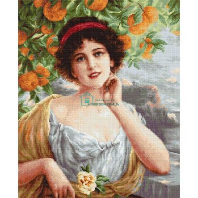 441 грн   B546 Красавица под апельсиновым деревом Набор для вышивания нитками