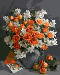 279 грн  Живопис за номерами BK-GX32955 Набір для малювання за номерами Чайна троянда