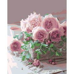 395 грн  Живопис за номерами Набір для розпису по номерах SY6446 "Ніжні троянди", кольоровий холст