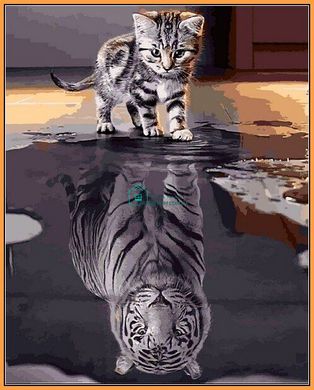 455 грн  Живопись по номерам NB2181 Набор-картина по номерам Душа тигра