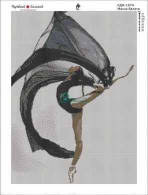 980 грн  Алмазная мозаика КДИ-1074 Набор алмазной вышивки Магия балета