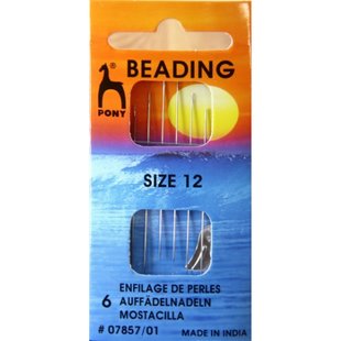 60 грн  Голки, маркери, різне 07857  Бісерні голки №12 з нитковтягувачем (6 шт.) Pony