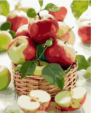 395 грн  Живопис за номерами VA-0364 Набір для розпису по номерах Соковиті яблука