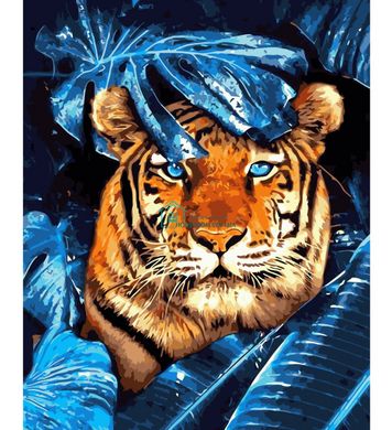 395 грн  Живопис за номерами VA-1943 Картина за номерами Очі тигра