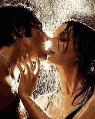 459 грн  Живопис за номерами VP1373 Картина-розмальовка за номерами Поцілунок під час літнього дощу