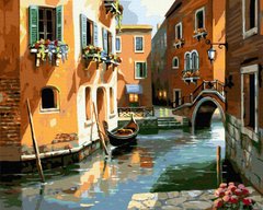 329 грн  Живопис за номерами BK-GX4804 Набір для малювання картини за номерами Венеціанський канал