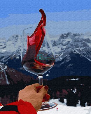 339 грн  Живопис за номерами BK-GX38225 Розмальовка для малювання по цифрам Вино в горах
