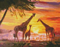 535 грн  Алмазная мозаика AMO7327 Алмазная мозаика Семья жирафов © ArtAlekhina 40 х 50 см