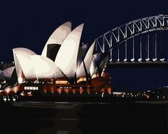 275 грн  Живопись по номерам BK-GX7491 Набор для рисования картины по номерам Сиднейский оперный театр