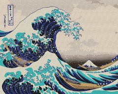 329 грн  Живопис за номерами BS21794 Набір для малювання картини за номерами Велика хвиля в Канагаві. Хокусая