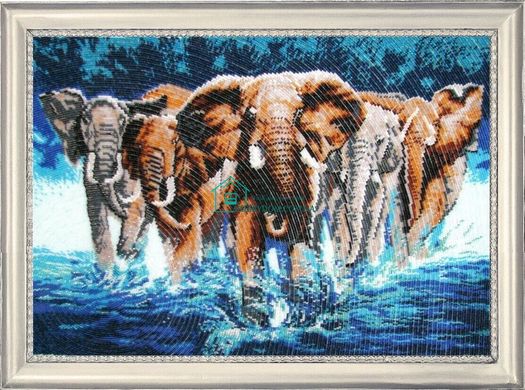 822 грн   603 Африканские слоны Набор для вышивания бисером