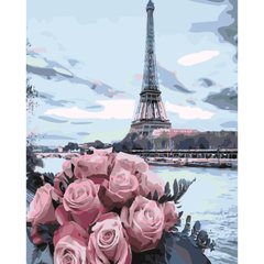 329 грн  Живопис за номерами Набір для розпису по номерах SY6522 "Троянди у Парижі", кольоровий холст