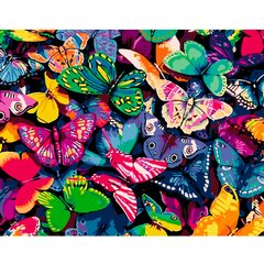 395 грн  Живопись по номерам VA-0125 Набор для рисования по номерам Разноцветные бабочки
