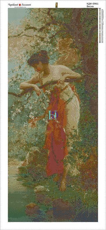 КДИ-0961 Набір алмазної вишивки Весна. Художник Hans Zatzka