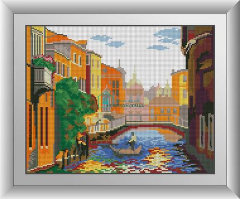 339 грн  Алмазная мозаика 30513 Набор алмазной мозаики Канал в Венеции
