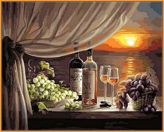 535 грн  Живопис за номерами NB596R Вино на заході сонця Набір-картина за номерами (з багетною рамкою)