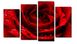 КДИ-1154 Набор алмазной вышивки мозаики полиптих Красная роза