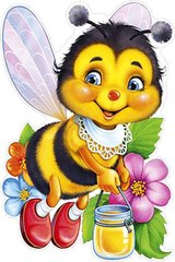 390 грн  Алмазная мозаика КДИ-0458 Набор алмазной вышивки Пчелка с медом