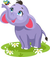 155 грн  Живопись по номерам ASK052 Раскраска по номерам для детей Слонёнок