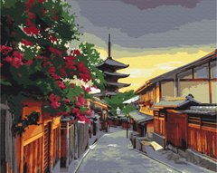 329 грн  Живопись по номерам BS51546 Картина по номерам Вечер в Киото 40 х 50 см