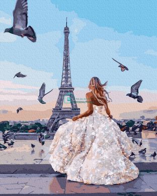 339 грн  Живопись по номерам BK-GX39271 Раскраска для рисования по цифрам Прогулка по Парижу