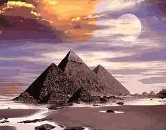 329 грн  Живопис за номерами BK-GX21675 Набір-розмальовка за номерами Піраміди Гізи